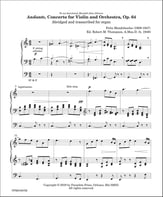 Andante Organ sheet music cover